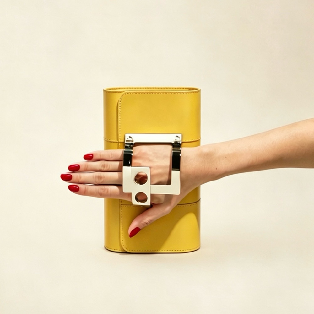 PERRIN PARIS Le Tambour Glove Clutch